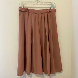 MANGO Mute Pink and Peach Ballet Midi Skirt